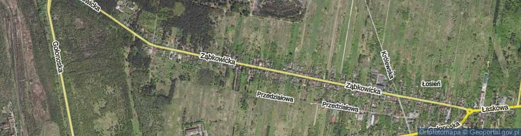 Zdjęcie satelitarne Ząbkowicka ul.